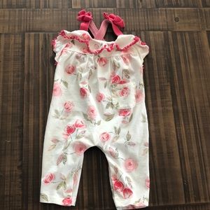 Miniclasix Floral Sleeveless Romper